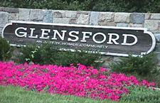 Entry sign to Glensford, Bowie, Maryland